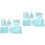 2Sets Sky-Blue Reise Organizer Taschen Set Für Koffer Kleidung 6