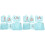 2Sets Sky-Blue Reise Organizer Taschen Set Für Koffer Kleidung 4