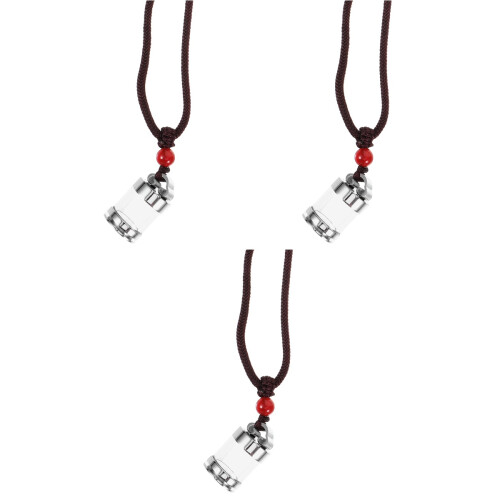 3Stk Halskette Flaschen Anhänger Unisex 2