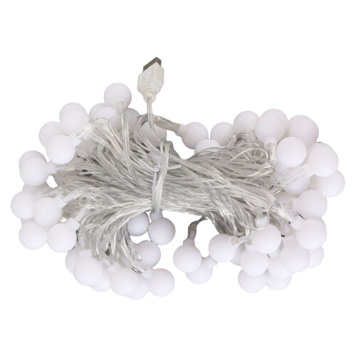 Weatherproof LED String Lights with 1.8cm Balls for Campsites 1