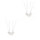 4Stk Leichte Schwesternketten Silber Design Schmuck 6