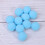 500Stk Plüschbälle Polyester Blau Elastisch Für DIY 2