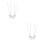 4Stk Leichte Schwesternketten Silber Design Schmuck 4