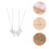4Stk Leichte Schwesternketten Silber Design Schmuck 11
