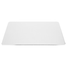 2Stk Büro-Mauspad Aluminiumlegierung Silber Doppelseitig Rutschfest