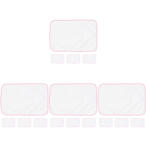 16Stk Bügelschoner Aus Mesh Rosa Isoliermatte Leicht Waschbar 1