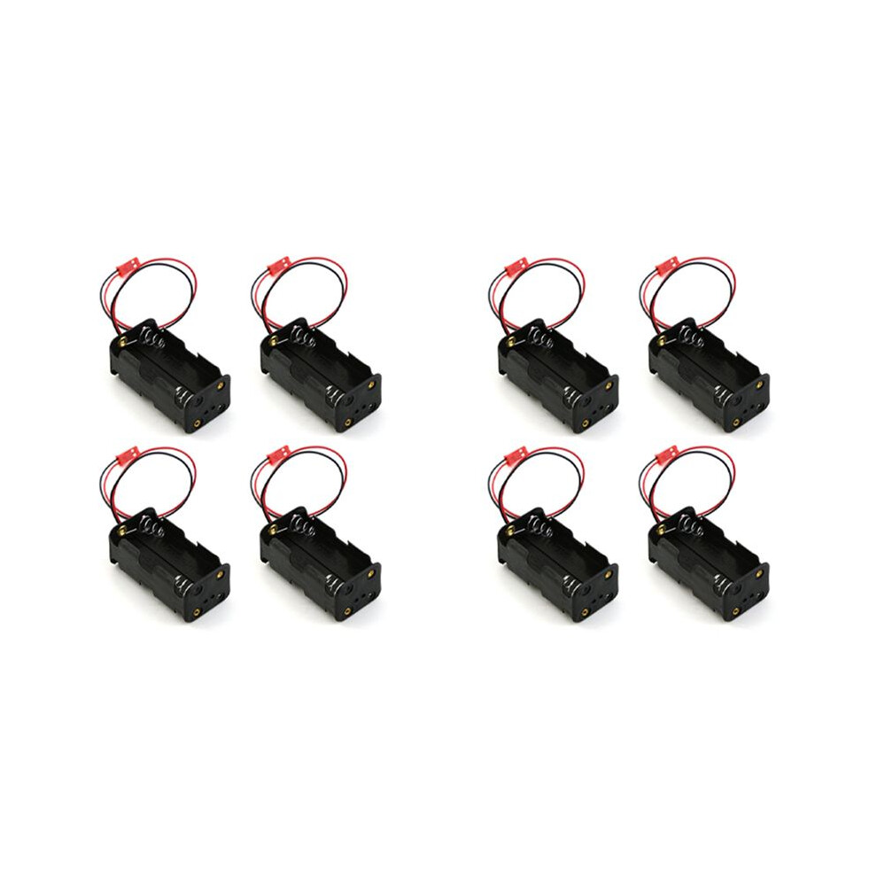 8Pack 6V 4Xaa Battery Container Case Holder Pack Box Jst Plug Receiver For Hsp Redcat 1/8 1/10 Rc Nitro Power Car Truck 6034197742973