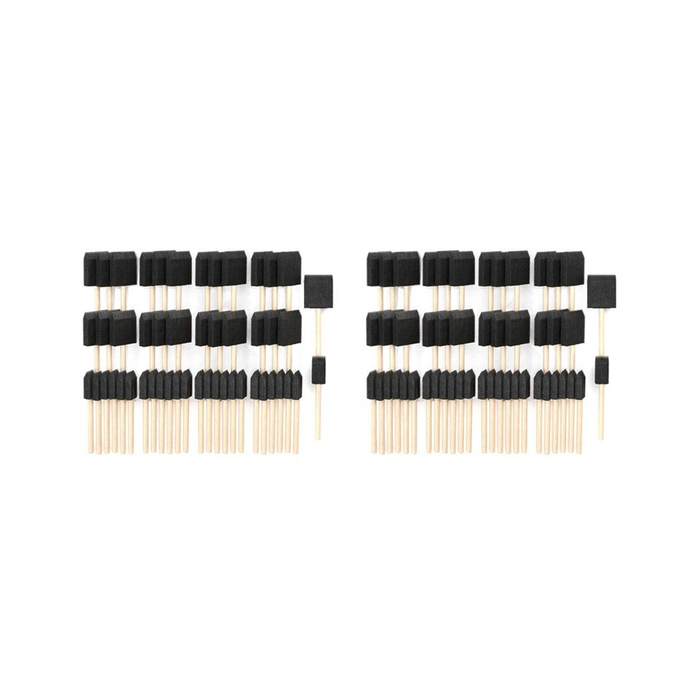 Foam Paint Brushes, Includes 100 Sponge Brushes, 50 x 1 Inch Brushes and 50 x 2 Inch Brushes, Art Supplies for Painting-image-OPC-PQPFPQW-NEW
