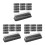 72Stk Pet Macaron Verpackung Schwarz, Pastry Box Mit 8