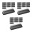 72Stk Pet Macaron Verpackung Schwarz, Pastry Box Mit 10