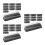 72Stk Pet Macaron Verpackung Schwarz, Pastry Box Mit 9