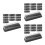72Stk Pet Macaron Verpackung Schwarz, Pastry Box Mit 6