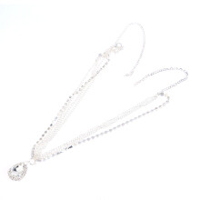 3Stk Strahlendes Silber Hochzeit Stirnreif Kristall Brautschmuck