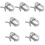 7Stk Kabelspanner A3 Seilspannung Drahtspanner Silber Robust 8