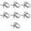 7Stk Kabelspanner A3 Seilspannung Drahtspanner Silber Robust 9