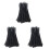 750Stk Schwarze Kabelbinder Nylon Selbstsperrend Für Kabelorganizer 2