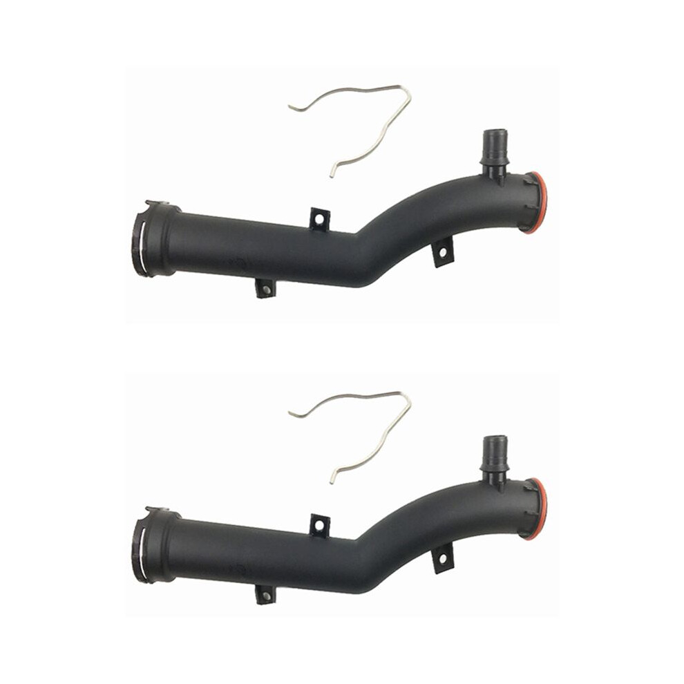 2X 9800661880 1351Vf Engine Coolant Water Hose With Metal Clip Lock For C4 207 308 6031803532577