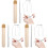 3Stk Acryl Make-Up Palette Mit Edelstahlspatel Für Foundation 2