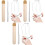 3Stk Acryl Make-Up Palette Mit Edelstahlspatel Für Foundation 3