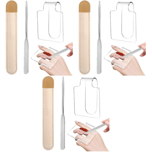 3Stk Acryl Make-Up Palette Mit Edelstahlspatel Für Foundation 2