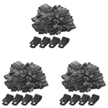 3000 Pezzi 1/4 Pollici Nero Nylon R-Tipo di Clip per Cavi per Il Montaggio Indoor Outdoor Luce Della Corda Filo Elettrico Morsetto di Fissaggio