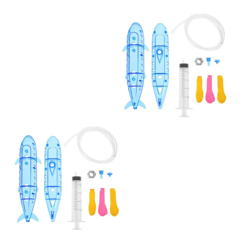 2Stk U-Boot Modell Lehrmittel Himmelblau Physik Experiment Für Schule 2