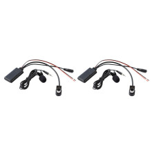 2X Car AUX Adapter Wireless Audio Phone Call Handsfree Microphone for KCA-121B AI-NET CDA-9857 CDA-9886