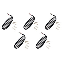 5X Captadores Hot Rail Dupla Faixa 11K Alnico5 Guitarra Strat Squier Tele Guitarra Elétrica, Branco