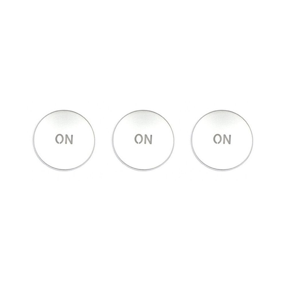 3X Car Console Volume Multimedia Button Cover Trim For W204 C180 E260 Ml350 Glk200 Interior Accessories Silver 6033282258788