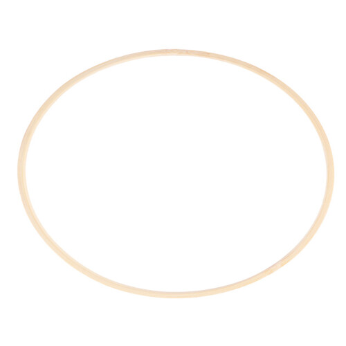 2Stk Bambus Ringe Beige DIY Kranz Blumenring