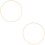 2Stk Bambus Ringe Beige DIY Kranz Blumenring 8