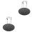 2Sets Airbrush Modellenstandaard Zwart Plastic Metaal Voor DIY 5