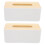 2St Simpele Witte Tissue Box Hout Plastic Voor Huis En Reis 5