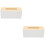 2St Simpele Witte Tissue Box Hout Plastic Voor Huis En Reis 6