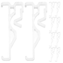 60St Verstelbare Valance Clips , Glazen Look, Voor Raamdecoratie