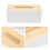 2St Simpele Witte Tissue Box Hout Plastic Voor Huis En Reis 8