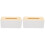 2St Simpele Witte Tissue Box Hout Plastic Voor Huis En Reis 2