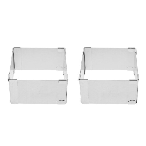 2St Stainless Steel Oval Mousse Cutter Voor Cake Koekjes 2
