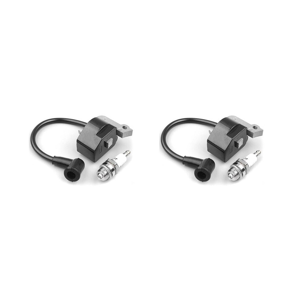 2X Ignition Coil Suitable For Fs55 Fs55c Fs46 Fc55 Fs38 Fs45 Fs55 Hl45 Hs45 Km55 New Black/White 6031733388220