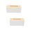 2St Simpele Witte Tissue Box Hout Plastic Voor Huis En Reis 7