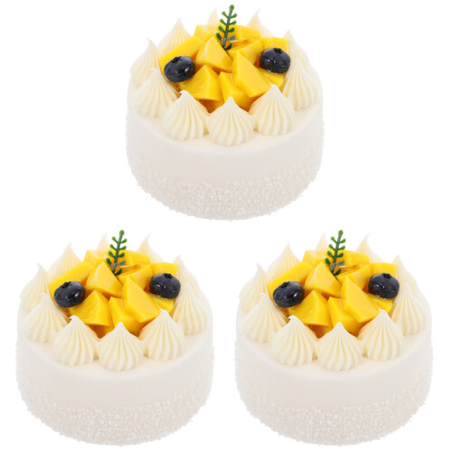 3St Decoratieve Taarten Wit PVC Cake Model Foto Accessoire 2