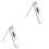 2St Keuken Grill Thermometer Met Display, Milieu ABS, Wit 4