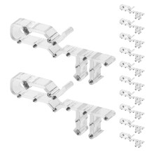 60St Transparante Gordijnhouder Clips Pom Voor Blind Reparatie Huis