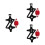 3St Rood Accessoire Trackerhouder Met Waterflesrek 6