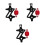 3St Rood Accessoire Trackerhouder Met Waterflesrek 7