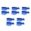 10St Professionele Blauwe Haarclips Voor Highlights En Styling 8