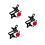3St Rood Accessoire Trackerhouder Met Waterflesrek 3