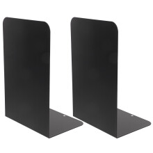 Zwarte Decoratieve Metalen Bookends Met Anti-Slip En Stevig
