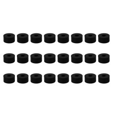 72Pz Pad Sottovaso Rotondo Nero in Gomma Antiscivolo