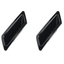 2X Glossy Black Universal Car Front Bumper Hood Vent Air Out Decoration for -A4 B8 -E90 E80 E82